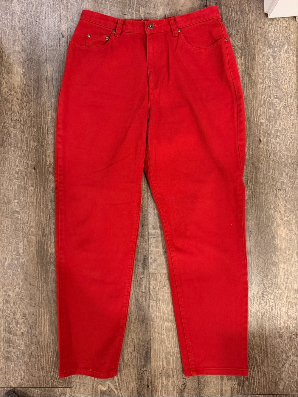 Liz Claiborne Lizwear Bright Red Classic Fit Pants Size 14 Regular